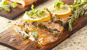 Cedar Planked Grilled Fish