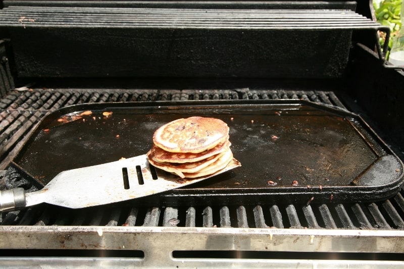 grilled pancakes breakfast