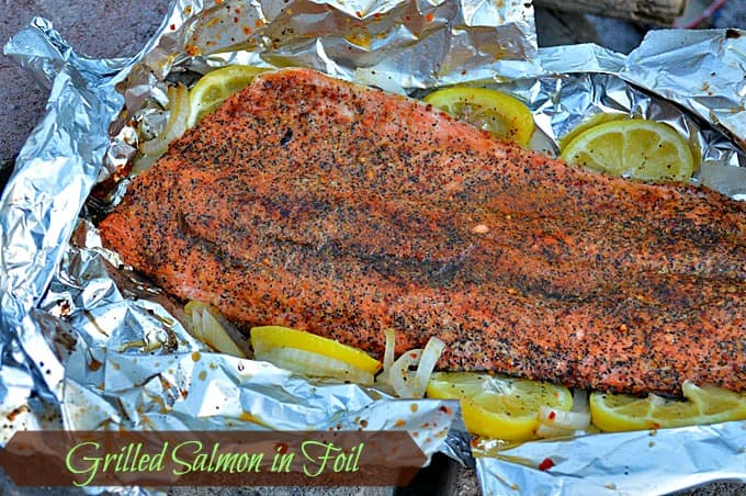 Grilled Salmon in Foil AKA Gourmet Salmon
