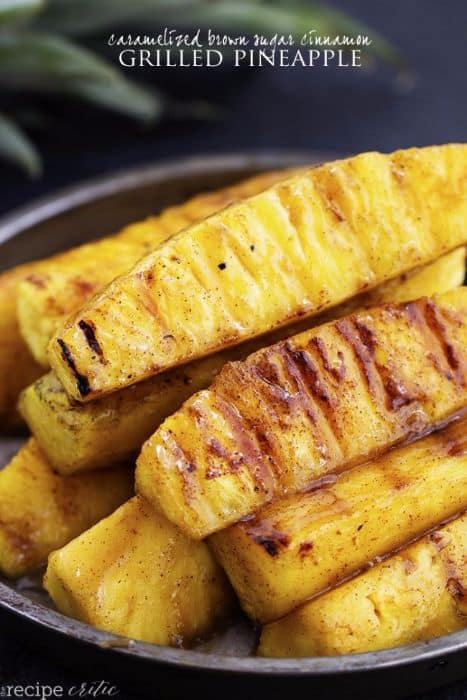 Carmelized Brown Sugar Grilled Pineapple