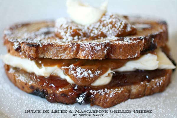 Dulce De Leche and Mascarpone Grilled Cheese