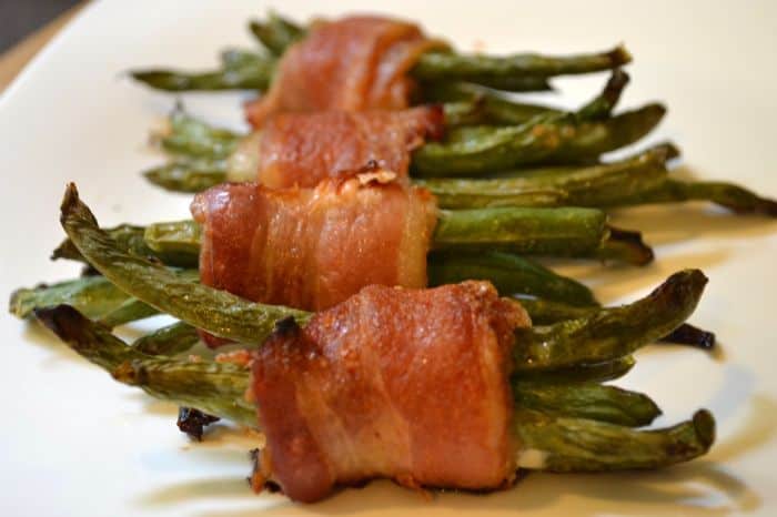 Maple Bacon Wrapped Green Beans