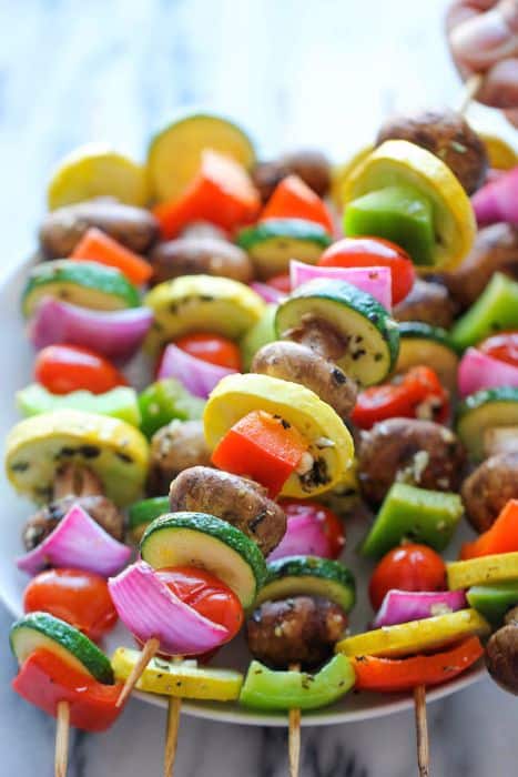 Marinated Vegetable Kebabs