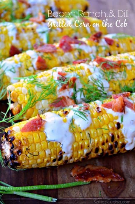 Bacon, Ranch & Dill Grilled Corn on the Cob