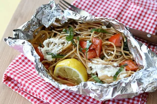 grilled pasta packets gourmet grilling