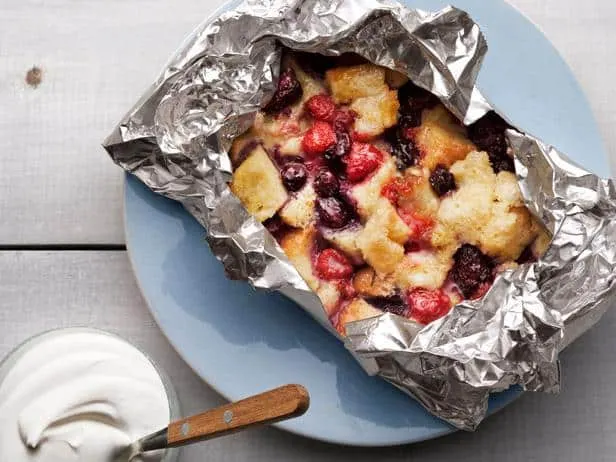grilled bread pudding