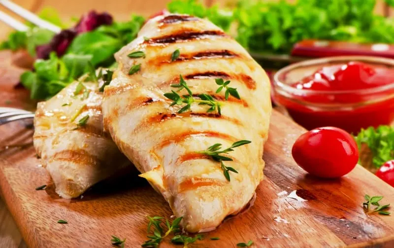grilled chicken oil grill