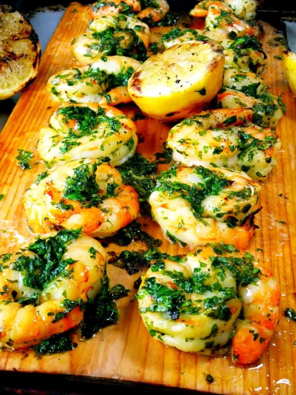 cedar Planked Shrimp