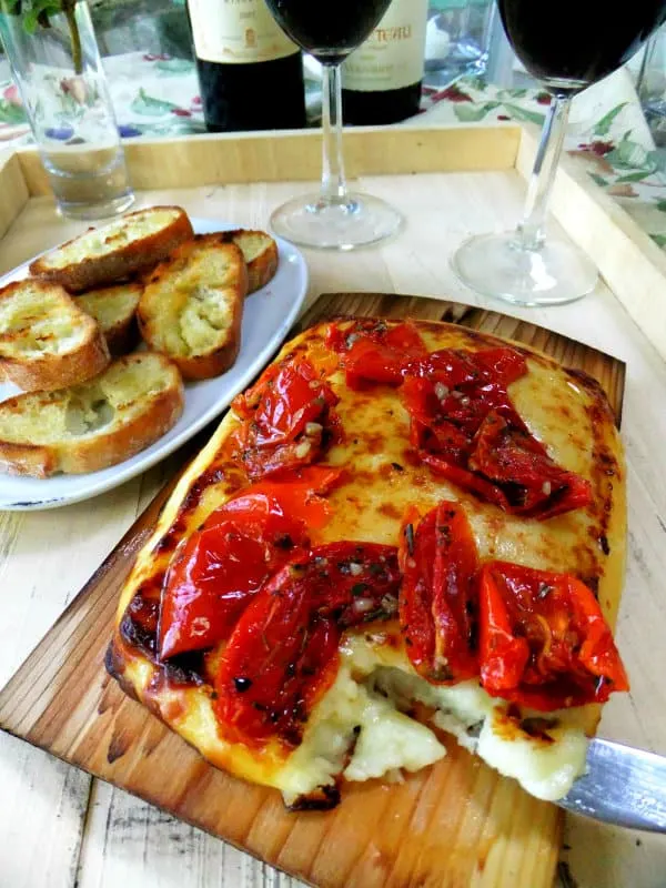 Planked Cheese Appetizer