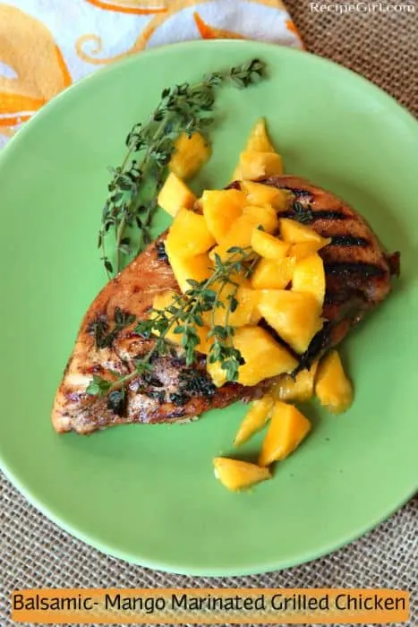 Balsamic Mango Marinated Grilled Chicken