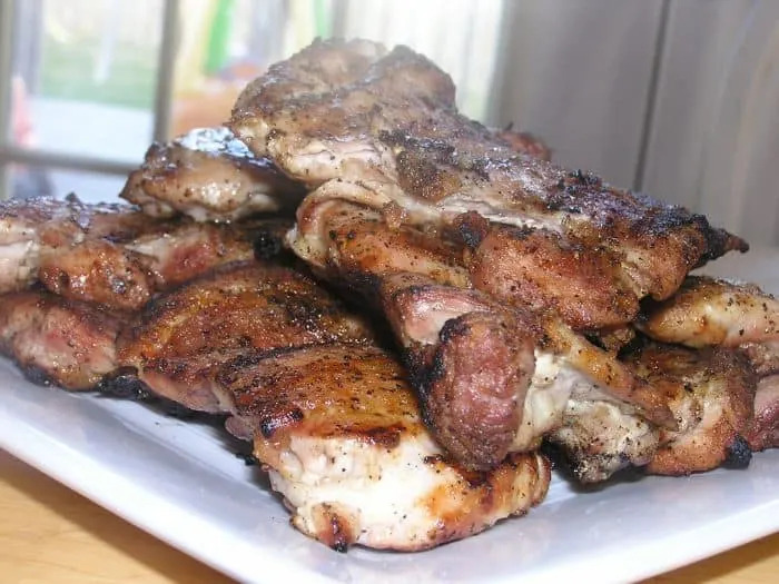 Embarrassingly Simple Grilled Chicken Thighs