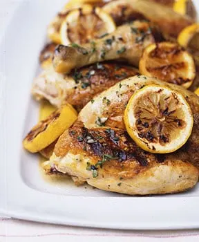 Grilled Chicken with Lemon, Garlic, and Oregano