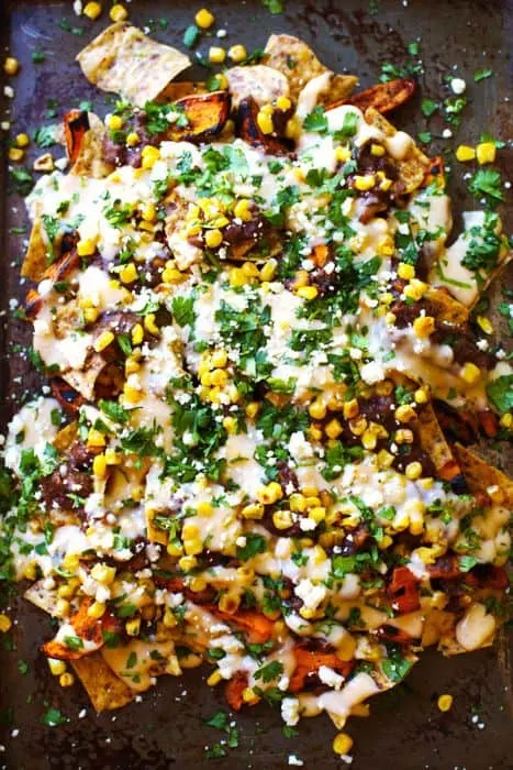 Healthy Grilled Sweet Potato Nachos