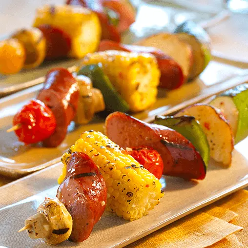 Zesty Italian Smoked Sausage Kabobs