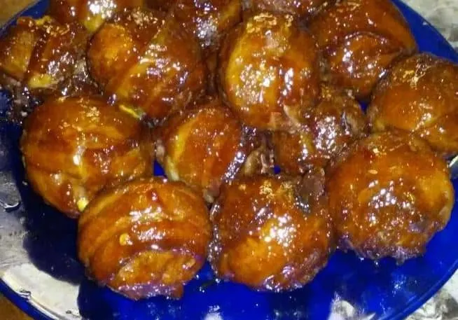 Bacon Wrapped Cheese Stuffed Meatballs