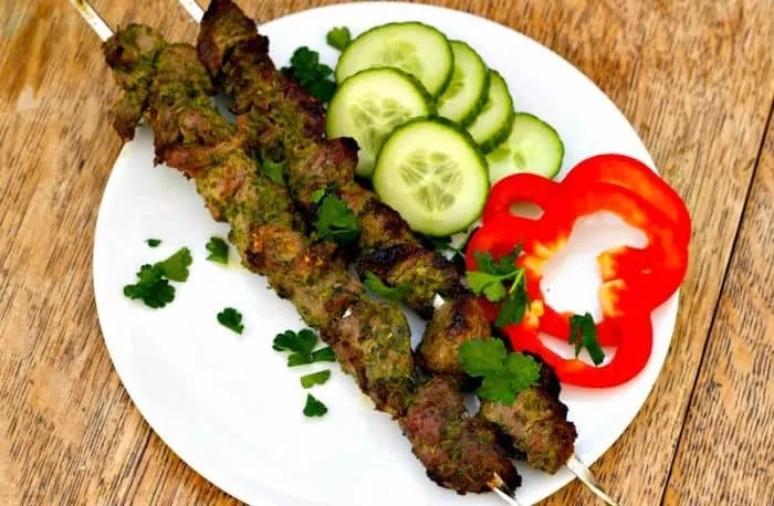 Garlic and Herb Greek Lamb Kebabs