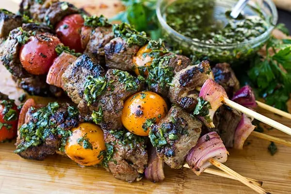 Grilled Steak Kebabs