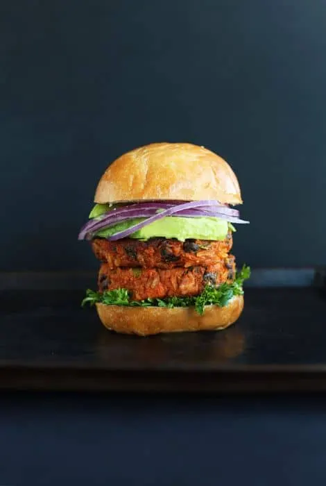 Sweet Potato Black Bean Burger