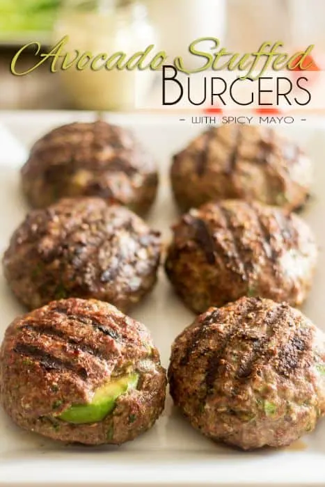 Avocado stuffed Burgers