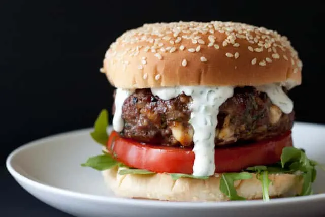 Blue Cheese & Bacon Stuffed Burgers