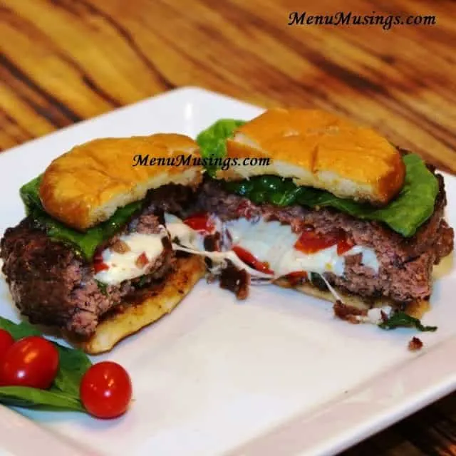 Caprese Stuffed Burger