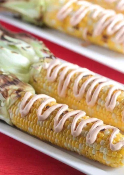 Creamy Taco Grilled Corn on the Cob