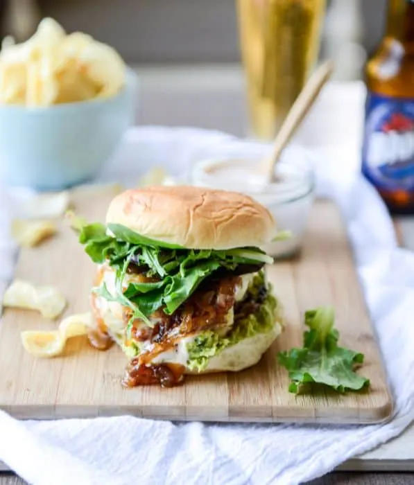 Goat Cheese Guac Burger