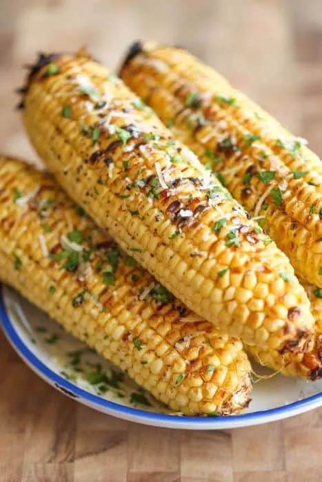 Grilled Parmesan Corn on the Cob