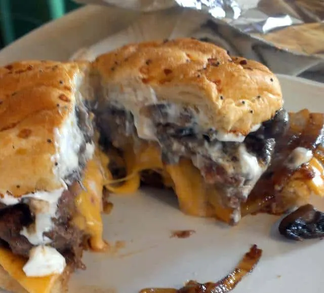 Juicy Lucy Stroganoff Burgers