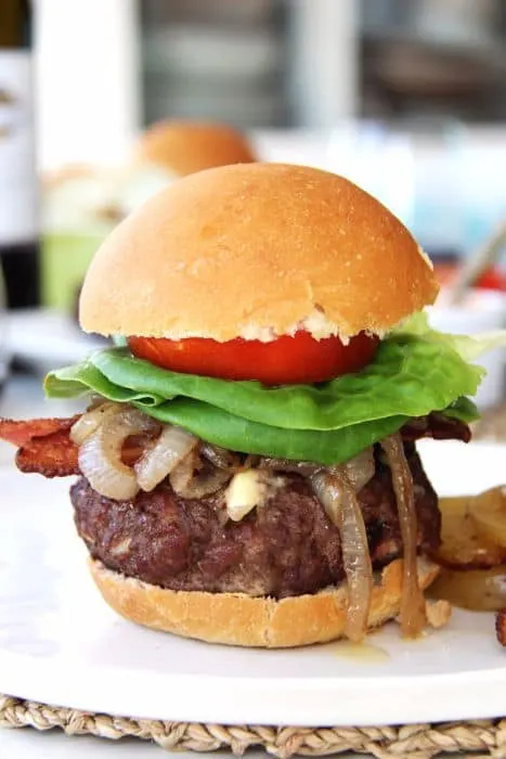 Smoked Gruyere Stuffed Burgers