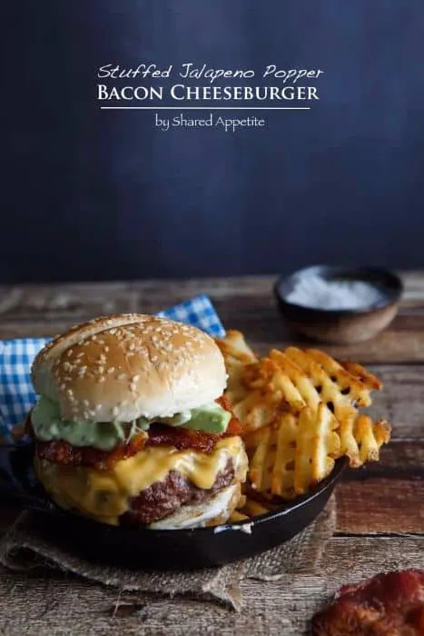 Stuffed Jalapeno Popper Bacon Cheese Burger