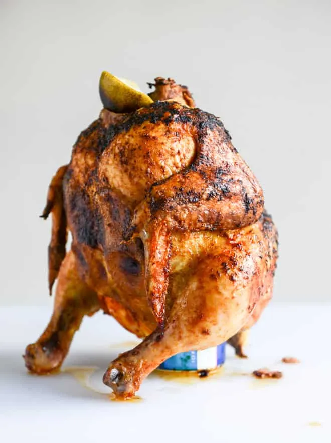 beer can chicken on the grill