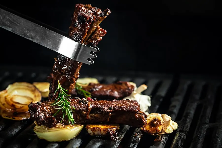 grilled barbecue ribs pork