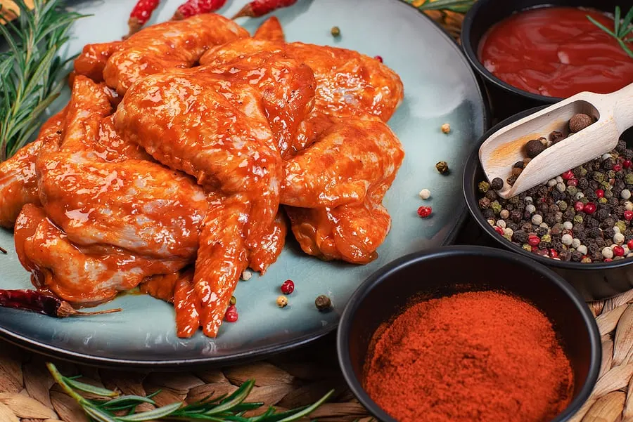 hot sauce on frozen chicken