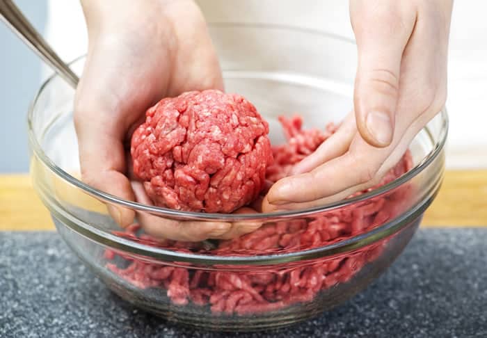 Working with ground beef