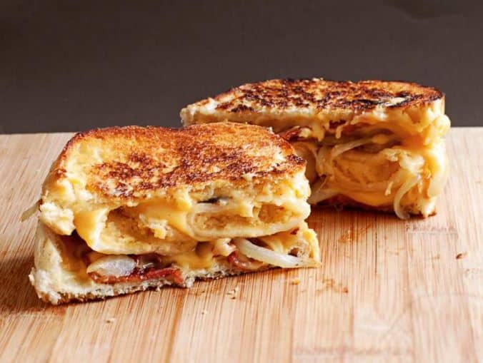 Perogie Grilled Cheese